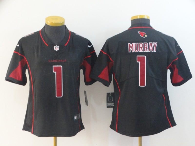 Custom Cardinals 1 Kyler Murray Black Women 2019 NFL Draft First Round Pick Color Rush Limited Jersey