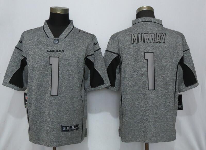 Custom Cardinals 1 Kyler Murray Gray Gridiron Gray Vapor Untouchable Limited Jersey