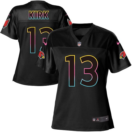Custom Cardinals #13 Christian Kirk Black Women’s NFL Fashion Game Jersey