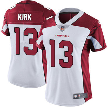 Custom Cardinals #13 Christian Kirk White Women’s Stitched NFL Vapor Untouchable Limited Jersey