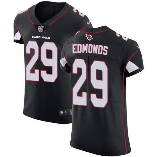 Custom Cardinals #29 Chase Edmonds Black Alternate Men’s Stitched NFL Vapor Untouchable Elite Jersey