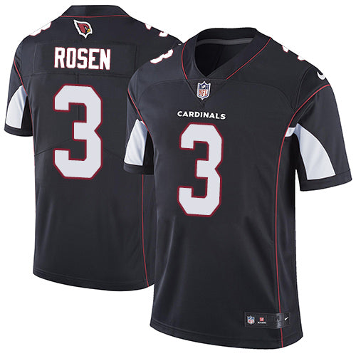 Custom Cardinals #3 Josh Rosen Black Alternate Youth Stitched NFL Vapor Untouchable Limited Jersey