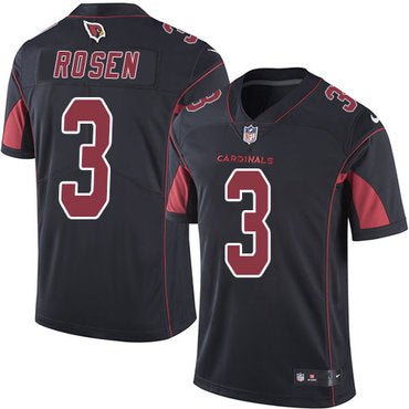 Custom Cardinals #3 Josh Rosen Black Youth Stitched NFL Limited Rush Jersey