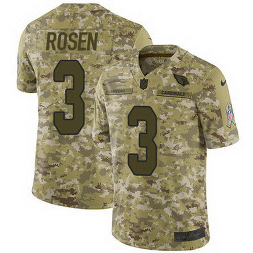 Custom Cardinals #3 Josh Rosen Camo Youth Stitched NFL Limited 2018 Salute to Service Jersey