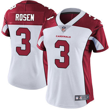 Custom Cardinals #3 Josh Rosen White Women’s Stitched NFL Vapor Untouchable Limited Jersey
