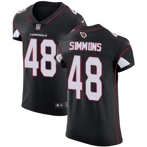 Custom Cardinals #48 Isaiah Simmons Black Alternate Men’s Stitched NFL New Elite Jersey