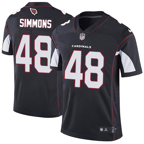 Custom Cardinals #48 Isaiah Simmons Black Alternate Men’s Stitched NFL Vapor Untouchable Limited Jersey