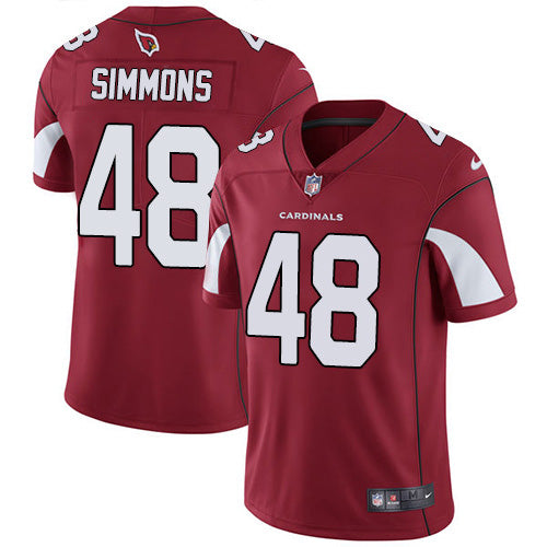 Custom Cardinals #48 Isaiah Simmons Red Team Color Men’s Stitched NFL Vapor Untouchable Limited Jersey
