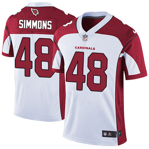Custom Cardinals #48 Isaiah Simmons White Men’s Stitched NFL Vapor Untouchable Limited Jersey