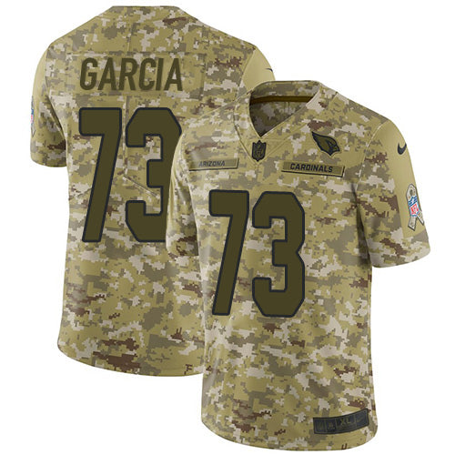 Custom Cardinals #73 Max Garcia Camo Men’s Stitched NFL Limited 2018 Salute To Service Jersey