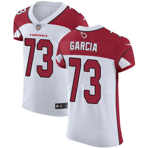 Custom Cardinals #73 Max Garcia White Men’s Stitched NFL New Elite Jersey