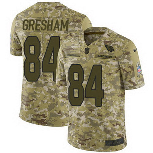 Custom Cardinals #84 Jermaine Gresham Camo Men’s Stitched NFL Limited 2018 Salute to Service Jersey