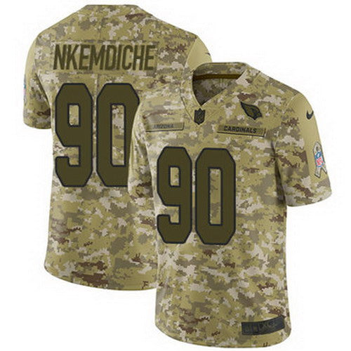 Custom Cardinals #90 Robert Nkemdiche Camo Men’s Stitched NFL Limited 2018 Salute to Service Jersey