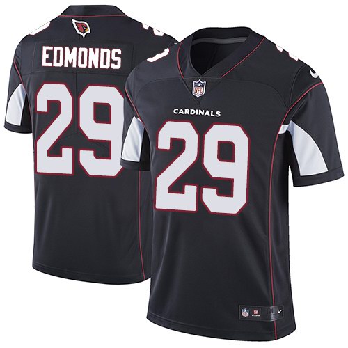 Custom Cardinals 29 Chase Edmonds Black Vapor Untouchable Limited Jersey
