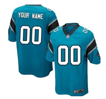 Custom Carolina Panthers Customized Blue Limited Jersey