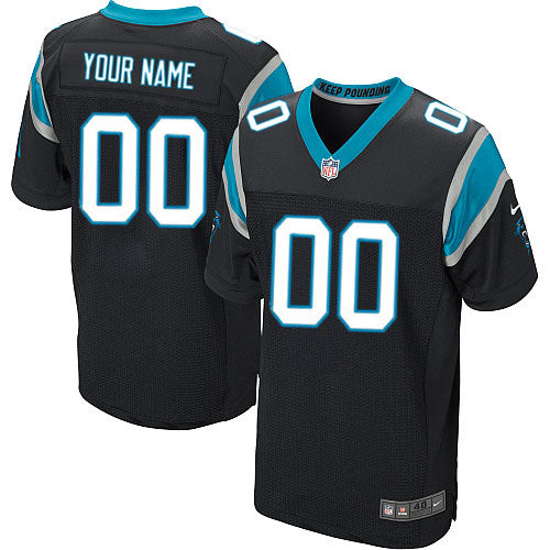 Custom Carolina Panthers Elite Black Home Men’s Jersey NFL Customized jerseys