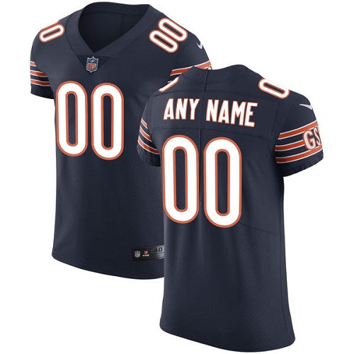 Custom Chicago Bears Elite Navy Blue Home Men’s Jersey NFL Vapor Untouchable Customized jerseys