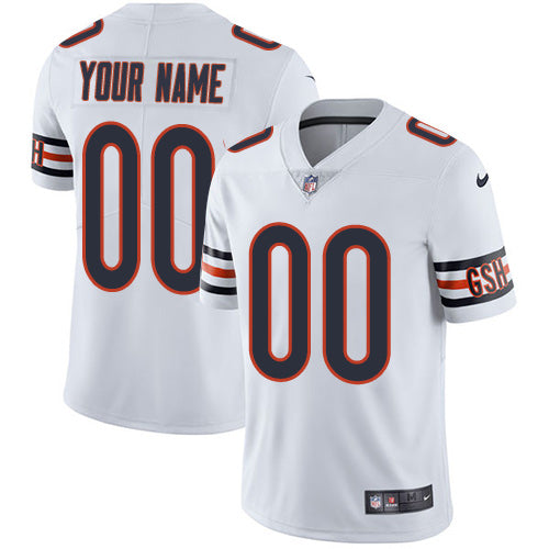 Custom Chicago Bears Elite White Road Youth Jersey NFL Vapor Untouchable Customized jerseys