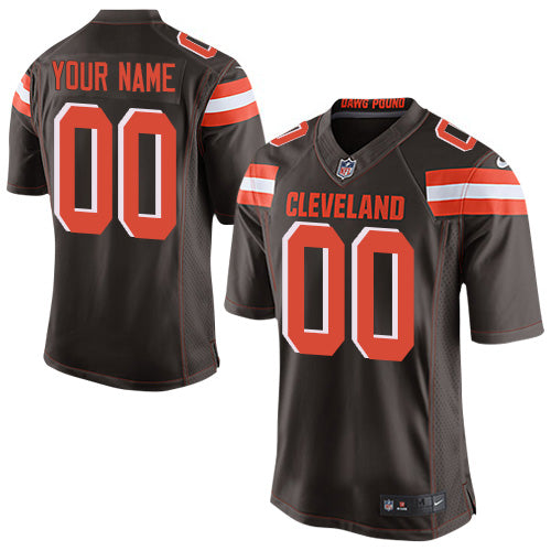 Custom Cleveland Browns Elite Brown Home Men’s Jersey NFL Customized jerseys