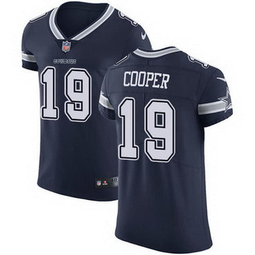 Custom Cowboys #19 Amari Cooper Navy Blue Team Color Men’s Stitched NFL Vapor Untouchable Elite Jersey