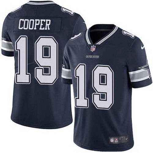 Custom Cowboys #19 Amari Cooper Navy Blue Team Color Men’s Stitched NFL Vapor Untouchable Limited Jersey