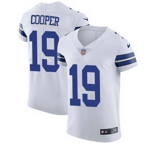 Custom Cowboys #19 Amari Cooper White Men’s Stitched NFL Vapor Untouchable Elite Jersey