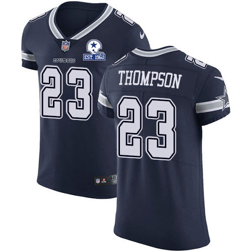Custom Cowboys #23 Darian Thompson Navy Blue Team Color Men’s Stitched With Established In 1960 Patch NFL Vapor Untouchable Elite Jersey