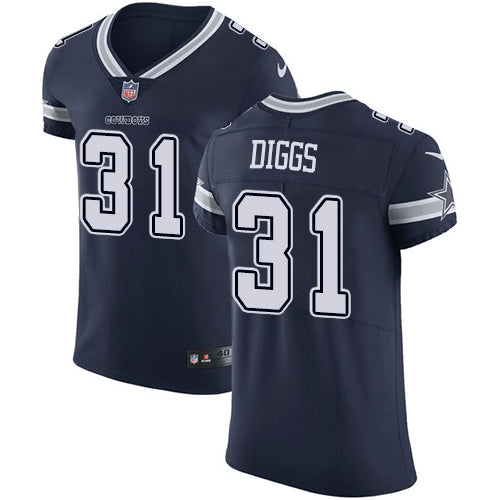 Custom Cowboys #31 Trevon Diggs Navy Blue Team Color Men’s Stitched NFL Vapor Untouchable Elite Jersey