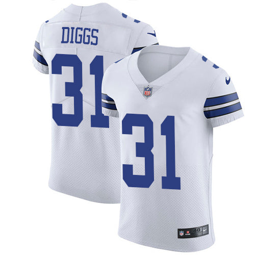 Custom Cowboys #31 Trevon Diggs White Men’s Stitched NFL New Elite Jersey