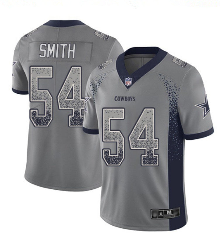 Custom Cowboys 54 Jaylon Smith Gray Drift Fashion Limited Jersey