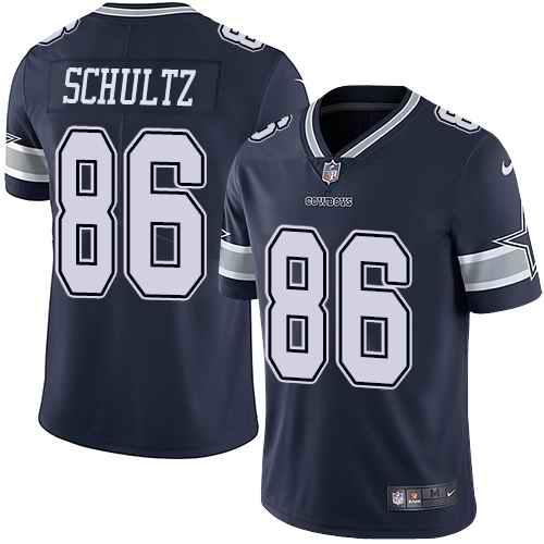 Custom Cowboys 86 Dalton Schultz Navy Vapor Untouchable Limited Jersey