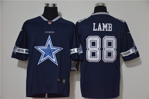 Custom Cowboys 88 Ceedee Lamb Navy Vapor Untouchable Limited Jersey