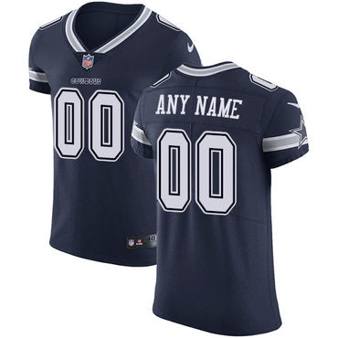 Custom Dallas Cowboys Elite Navy Blue Home Men’s Jersey NFL Vapor Untouchable Customized jerseys