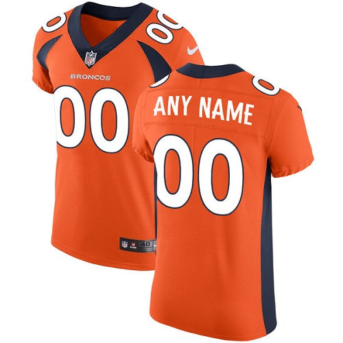 Custom Denver Broncos Elite Orange Home Men’s Jersey NFL Vapor Untouchable Customized jerseys