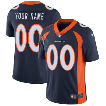 Custom Denver Broncos Limited Navy Blue Alternate Men’s Jersey NFL Vapor Untouchable Customized jerseys