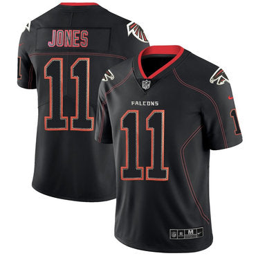 Custom Falcons 11 Julio Jones Black Shadow Legend Limited Jersey