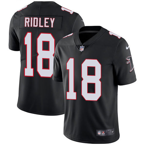 Custom Falcons #18 Calvin Ridley Black Alternate Youth Stitched NFL Vapor Untouchable Limited Jersey