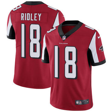 Custom Falcons #18 Calvin Ridley Red Team Color Youth Stitched NFL Vapor Untouchable Limited Jersey