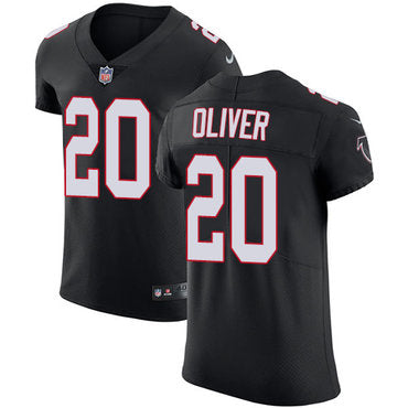 Custom Falcons #20 Isaiah Oliver Black Alternate Men’s Stitched NFL Vapor Untouchable Elite Jersey