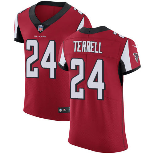 Custom Falcons #24 A.J. Terrell Red Team Color Men’s Stitched NFL Vapor Untouchable Elite Jersey