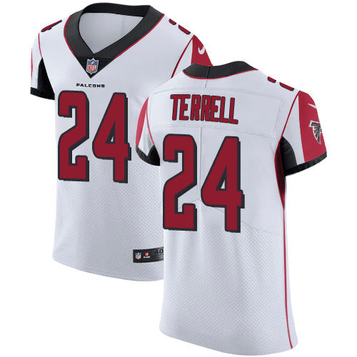 Custom Falcons #24 A.J. Terrell White Men’s Stitched NFL New Elite Jersey