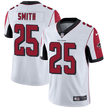 Custom Falcons #25 Ito Smith White Men’s Stitched NFL Vapor Untouchable Limited Jersey