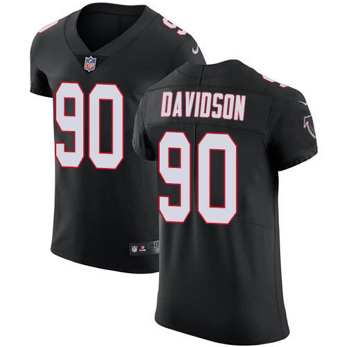 Custom Falcons #90 Marlon Davidson Black Alternate Men’s Stitched NFL New Elite Jersey