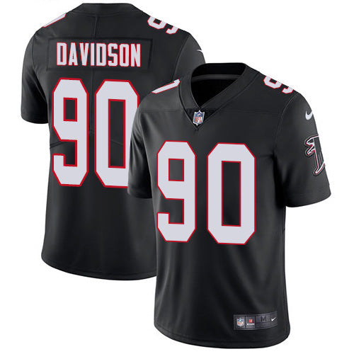 Custom Falcons #90 Marlon Davidson Black Alternate Men’s Stitched NFL Vapor Untouchable Limited Jersey