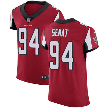 Custom Falcons #94 Deadrin Senat Red Team Color Men’s Stitched NFL Vapor Untouchable Elite Jersey