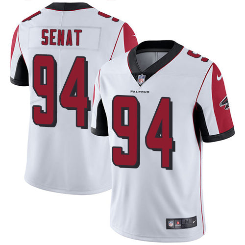 Custom Falcons #94 Deadrin Senat White Men’s Stitched NFL Vapor Untouchable Limited Jersey