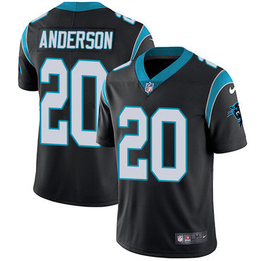 Custom Panthers #20 C.J. Anderson Black Team Color Men’s Stitched NFL Vapor Untouchable Limited Jersey