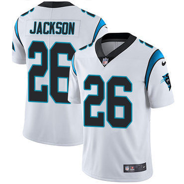 Custom Panthers #26 Donte Jackson White Youth Stitched NFL Vapor Untouchable Limited Jersey