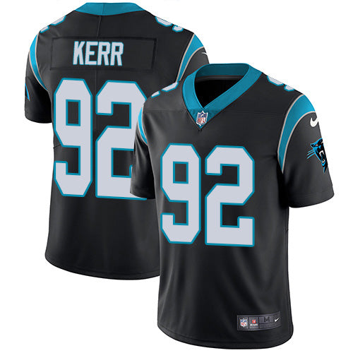 Custom Panthers #92 Zach Kerr Black Team Color Men’s Stitched NFL Vapor Untouchable Limited Jersey