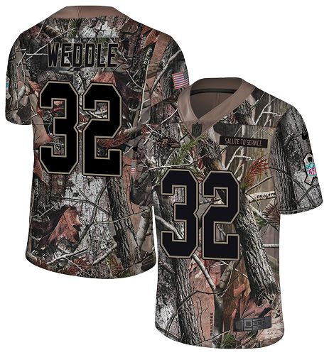 Custom Ravens #32 Eric Weddle Camo Men’s Stitched NFL Limited Rush Realtree Jersey